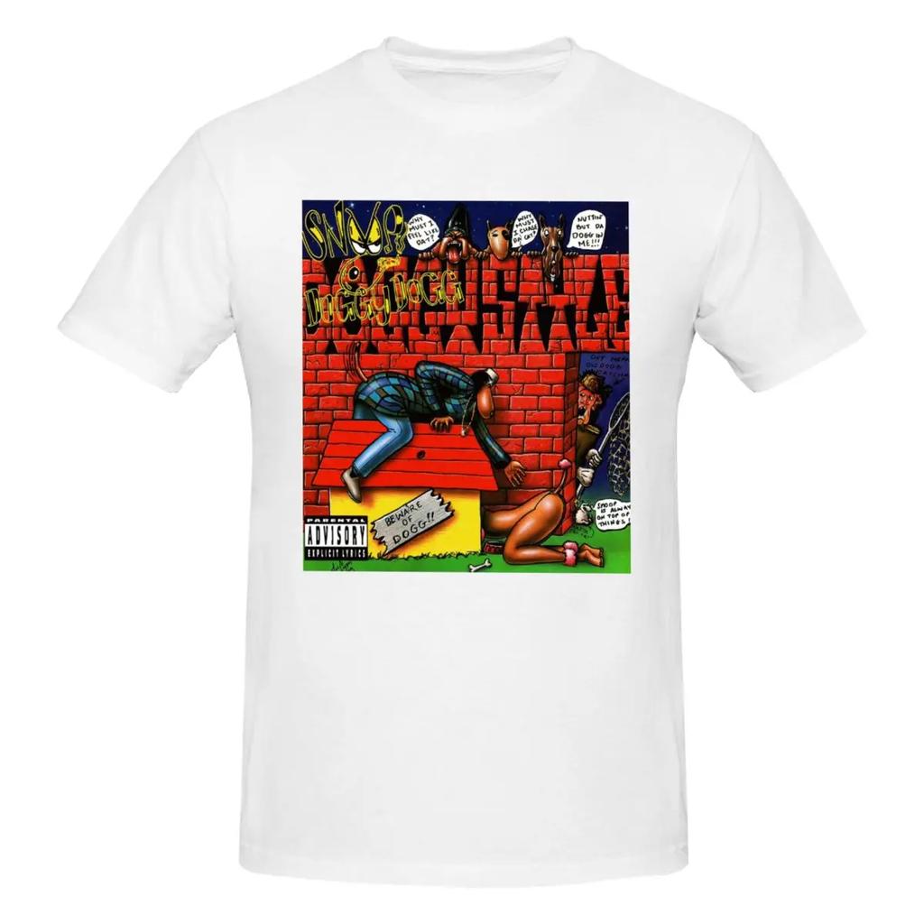 Estate Harajuku Personalizzato Snoop Doggy Dogg Doggystyle Death Row Records per Uomo T-shirt Puro Cotone Girocollo Abbigliamento Originale