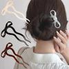 U-förmiger Bogen Haarnadel Mode Acryl Haarnadel Mode Haarspange Kamm Dutt Süße Kopfbedeckung Damen Frisur Mädchen Haaraccessoires
