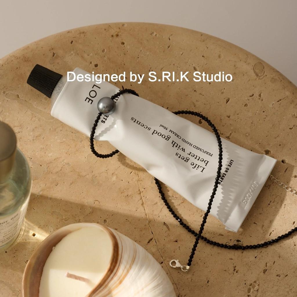 Ten Miles of Gray Traces|French-style romantic pearl necklace, versatile for commuting and workplace, collarbone chain