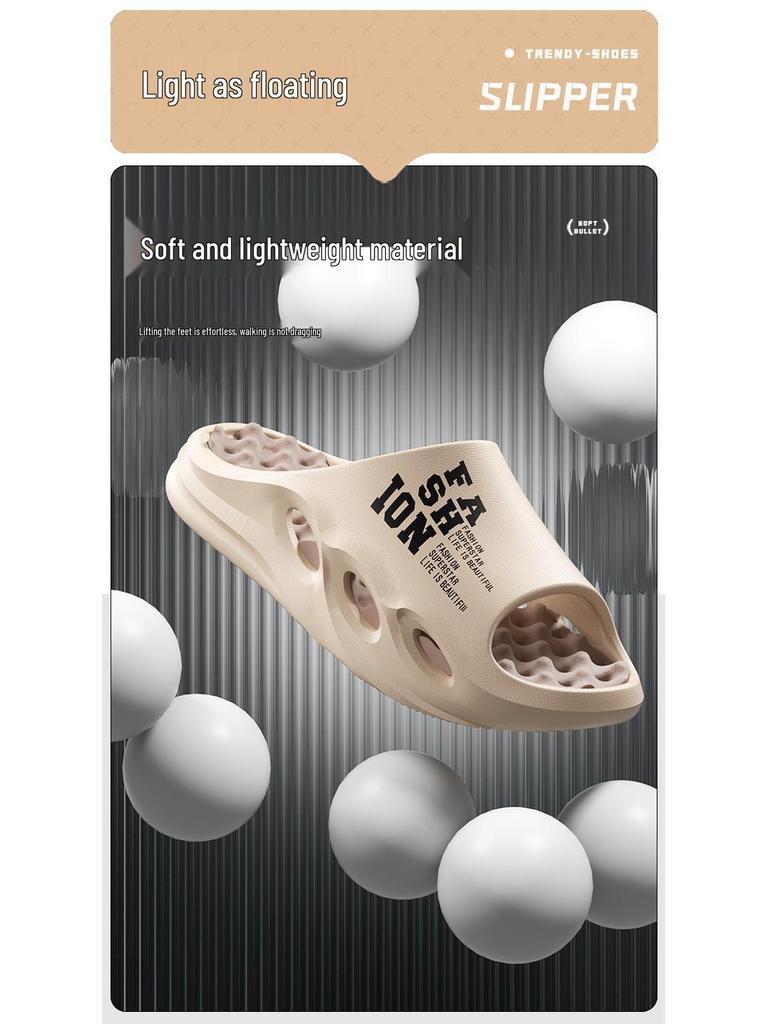 Men's Outdoor Coconut Beach Flip-Flops: Trendy, Non-Slip, Odor-Resistant Summer Slippers for Cool Comfort