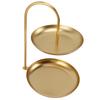 Dessert Rack Fruit Stand Round 2 Tier Iron Display Holder for Party Wedding Birthday Home