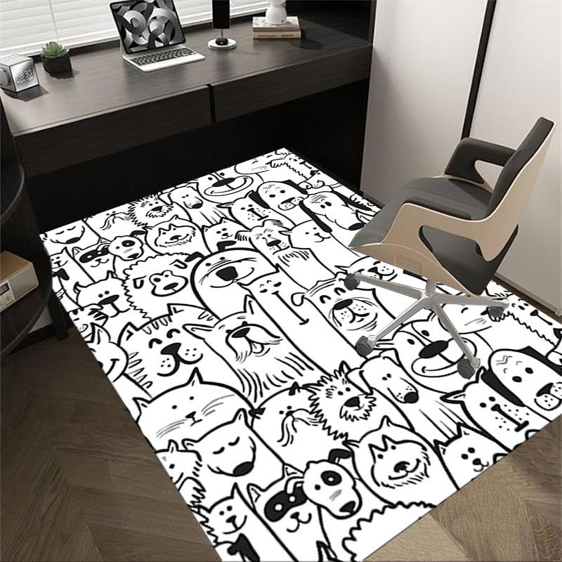 1PC Dog Cat Extra Large Non Slip Floor carpet, Office, family, bedroom Large Area Rug Indoor Rugs, Vibrant Colors