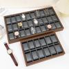 Watch Display and Storage Box with Velvet Stand