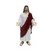5.12 Inch Jesus Christ Statue with Fabric Robes & Sandals Sacred Heart Jesus Statue Jesus Loves You Figures for Home Decor