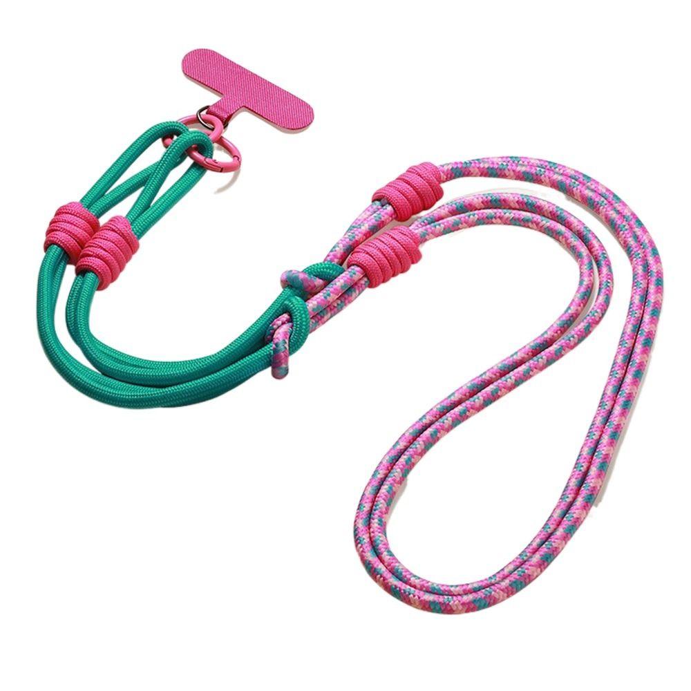 With Patch Phone Strap Lanyard Long Mobile Phone Straps New Woven Lanyard