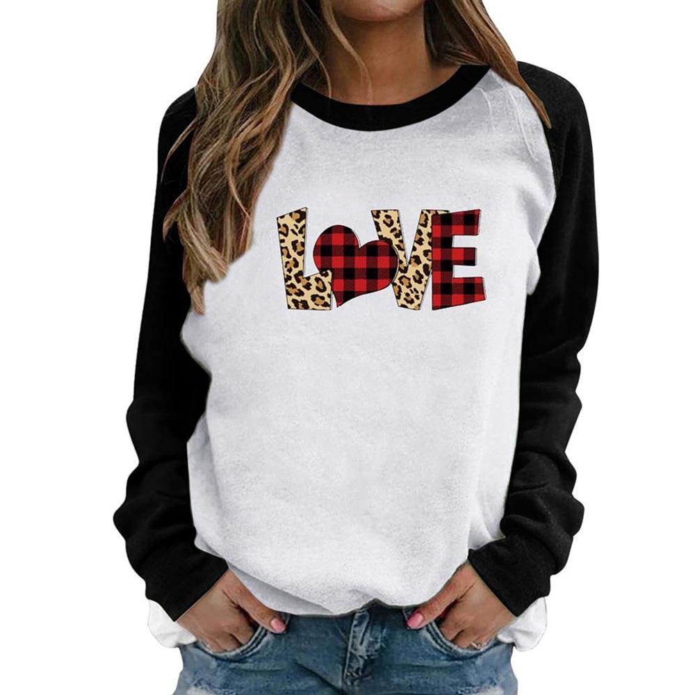 Damen Langarm Oberteil 3D Abstraktes Gesicht Gedrucktes Sweatshirt Rundhals Pullover Langarmshirt Herbst & Winter Übergröße