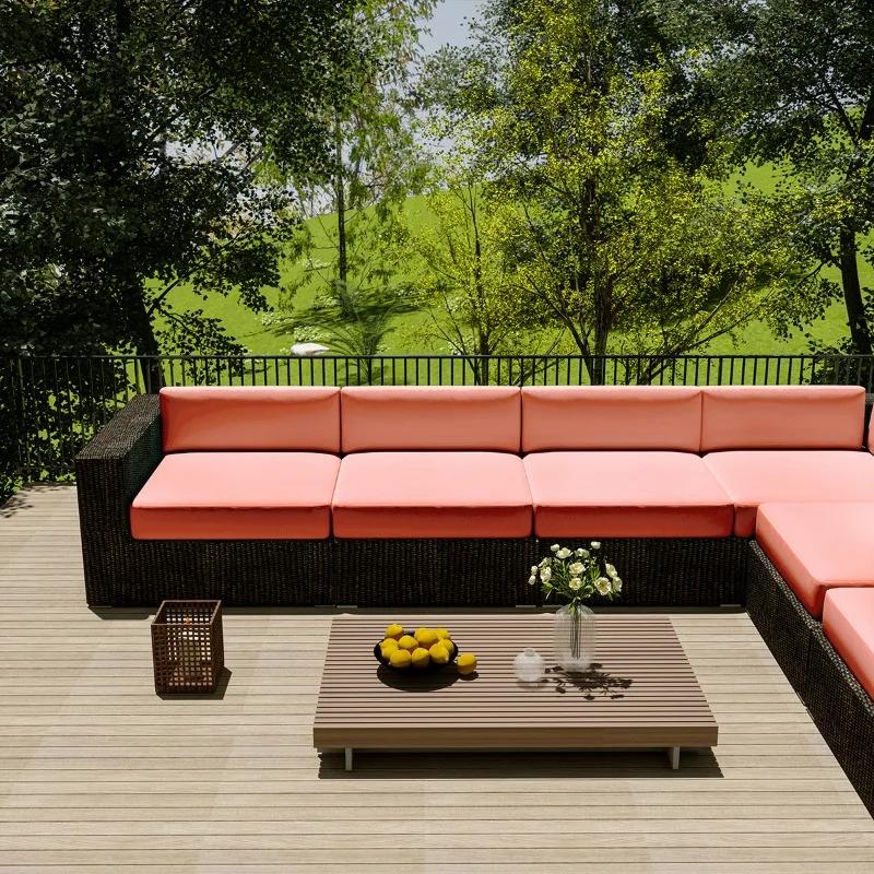 Sun-proof Anti-Dust Furniture Protector Cover Outdoor Sofa Cover Home Hotel Garden Patio Waterproof Rattan Corner Sofa Cover