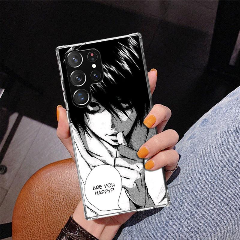 N-Note D-Death L Lawliet Phone Case For Samsung Galaxy S24 S25 Edge S26 Ultra S23 S22 S21 Plus S20 FE + Personalized Print Cover