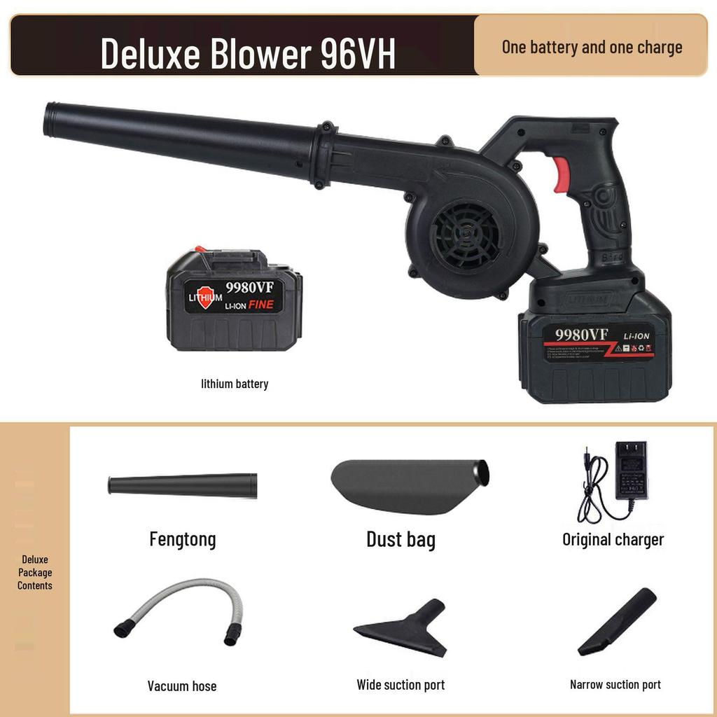 Portable Dual-Purpose Blower: Outdoor Barbecue & Dust Cleaning, High-Power Handheld Blower with Blowing and Suction Functions