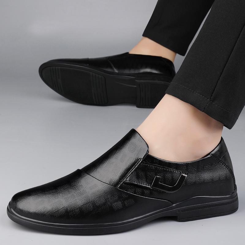 Luxury Autumn Winter Texture Simple Men's Comfortable Non-slip Men's Advanced Leisure Business Office Soft Driving Loafer Shoes