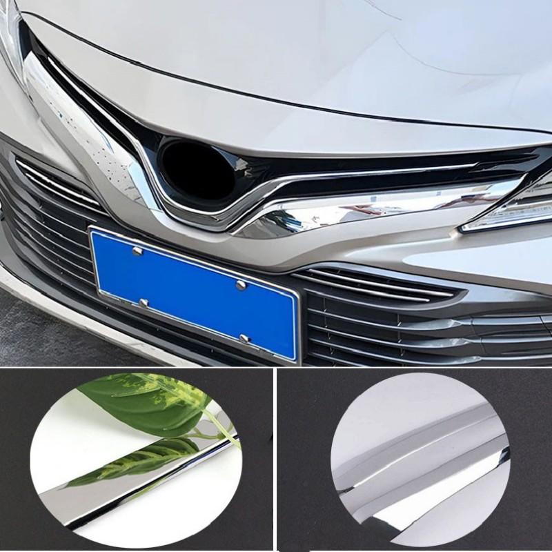 For Toyota Camry 70 XV70 2018~2026 Hybrid Car Front Bumper Mesh Center Grille Grill Frame Moulding Strips Decoration Accessories