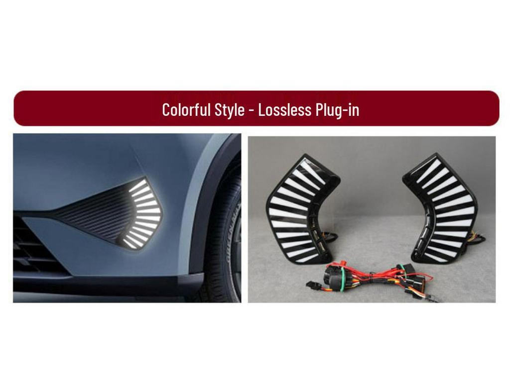 LED Daytime Running Lights & Turn Signals for BYD Seagull Intelligent Driving Version, Front Bumper Lights (25 Models)