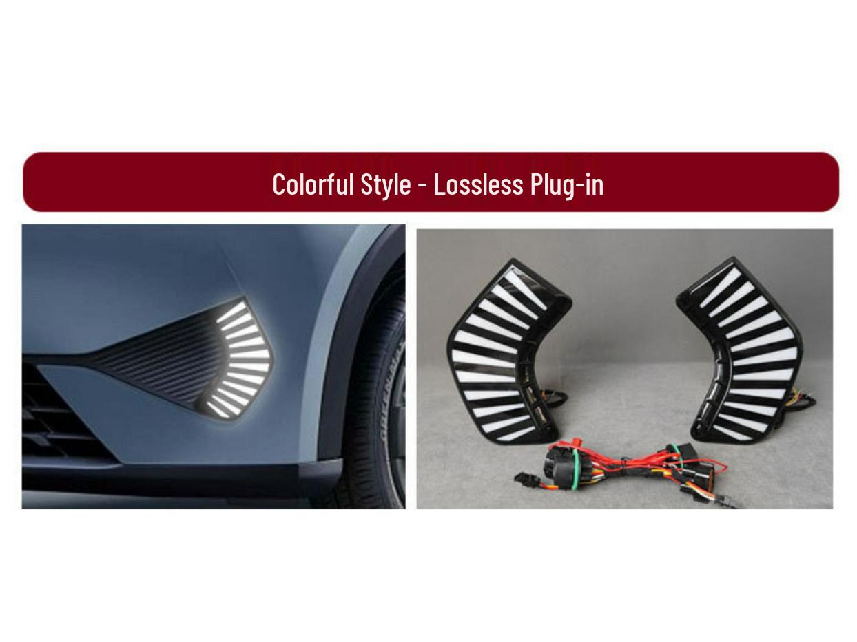 LED Daytime Running Lights & Turn Signals for BYD Seagull Intelligent Driving Version, Front Bumper Lights (25 Models) Minimum order of 1 set (2 pieces)