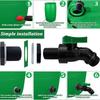 Downspout Collector Rain Barrel Spigot 3/4 GHT Thread Rain Barrel Kit  Outdoor Garden