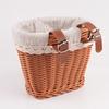 Hand-Woven Bicycle Basket Suitable for Commuter, Balance Bike & Bike Frame - Rustic Bike Basket with Lining, Durable Bike Carrier for Front Wheel Rack