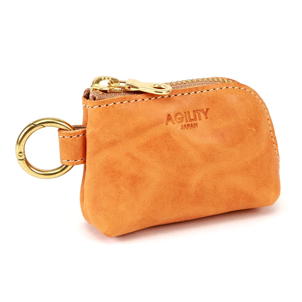 AGILITY affa "AMS" Key Pouch, Key Case, Smart Key, Stylish, Cute Mini Pouch with Carabiner