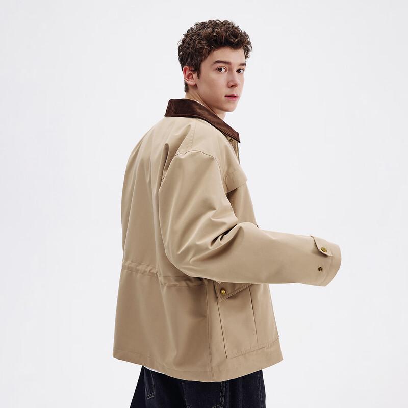 NVG.YOUNG Men's Casual Windproof Barn Jacket