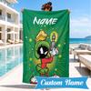 Custom Name Superhero Adventure Martian Beach Towel Microfiber Beach Towel, Lightweight and Quick-Dry, for Summer Travel, Swimming Pool Gift