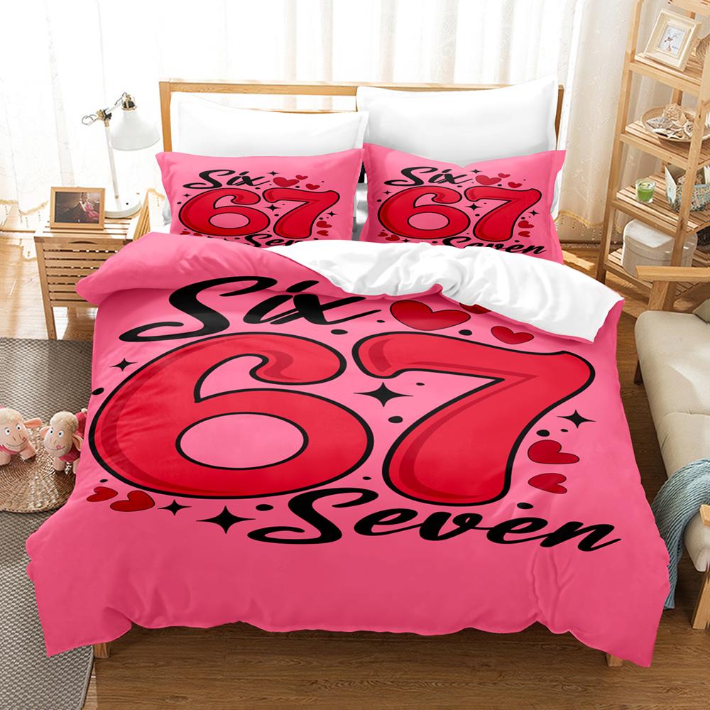 67 POP-Kultur 3D-Druck Bettwäscheset Moderner Stil Weiches Bettbezug-Set King Queen Twin Größe Geburtstagsgeschenk für Schlafzimmerdekoration