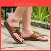 Herren Flip-Flops Pu-Leder Hausschuhe Mit Klassischen Zeitlosen Strandstil Sandalen