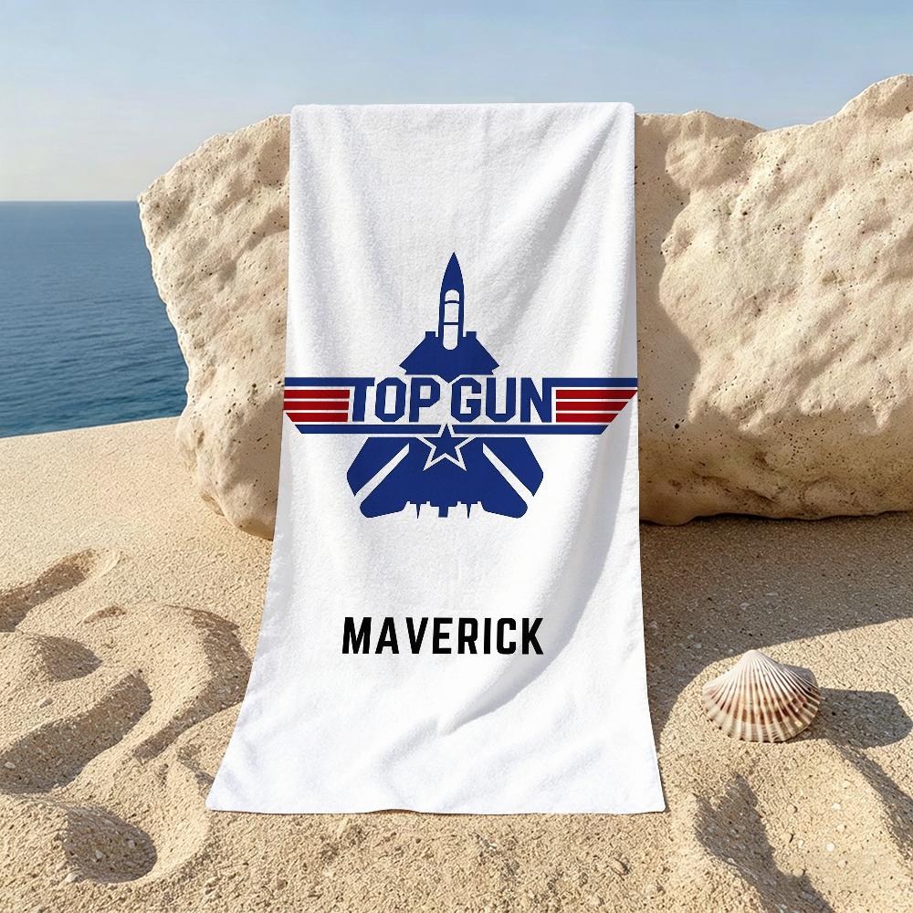 Movie T-Top Gun M-Maverick Beach Towel For Beaches Yoga Studios Gyms Hot Springs Swimming Pools And Picnics