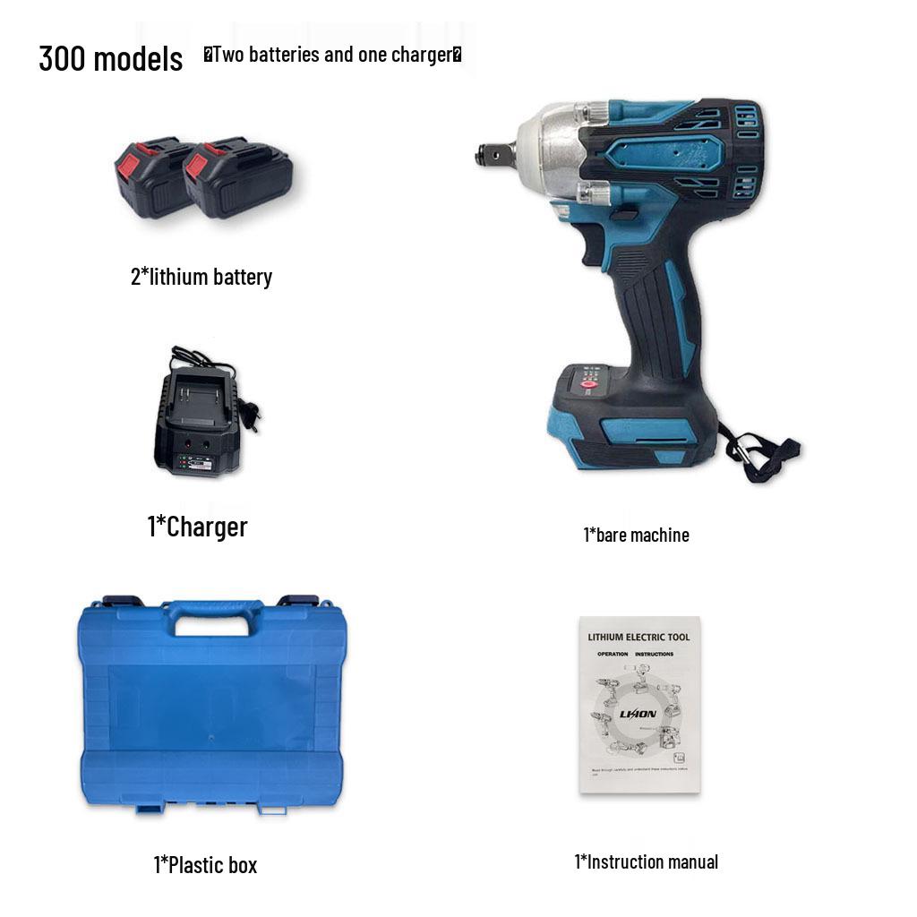 Makita Style Brushless Lithium-Ion Impact Wrench Set for Scaffolding Workers - Models DTW285, DTW300, DTW004