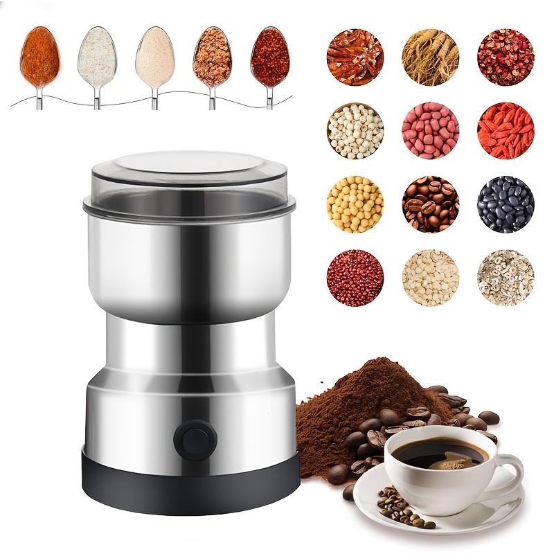 

Многофункциональная мельница из нержавеющей стали для специй, зерен, кофе и детского питания - Прозрачная крышка, Острые лезвия, Мельница для кухни 1pc