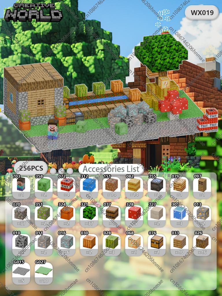 Magnetic Building Blocks Mine World Magnet Cube Set for Boy Girl Kid Age 3+ DIY Pixel Style Model Base Plate STEM Toy Baseplate