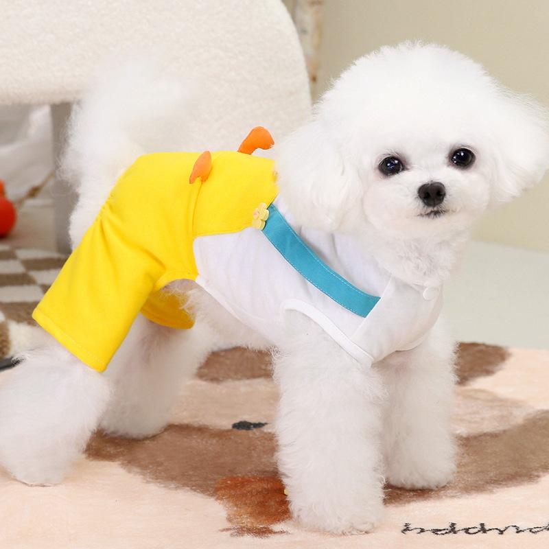 Cute Pet Bigbear Teddy Small Dog Dog Clothes Spring and Autumn Quad