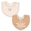 Pompkins BABY Organic Cotton Mini Made In Japan Y-1334 100% [Ghost Series] Bib, (Brown)