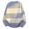 Pullovers Long Sleeves Sweaters Unisex Sweater Paragraph Spring and Autumn Couple Models Spotted Striped Bottoming Knit Shirt Retro Men's Wool Sweater