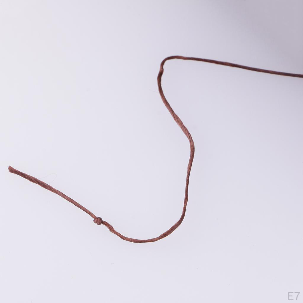 0,8 mm Rund, Starkes Nähgarn, Gewachst