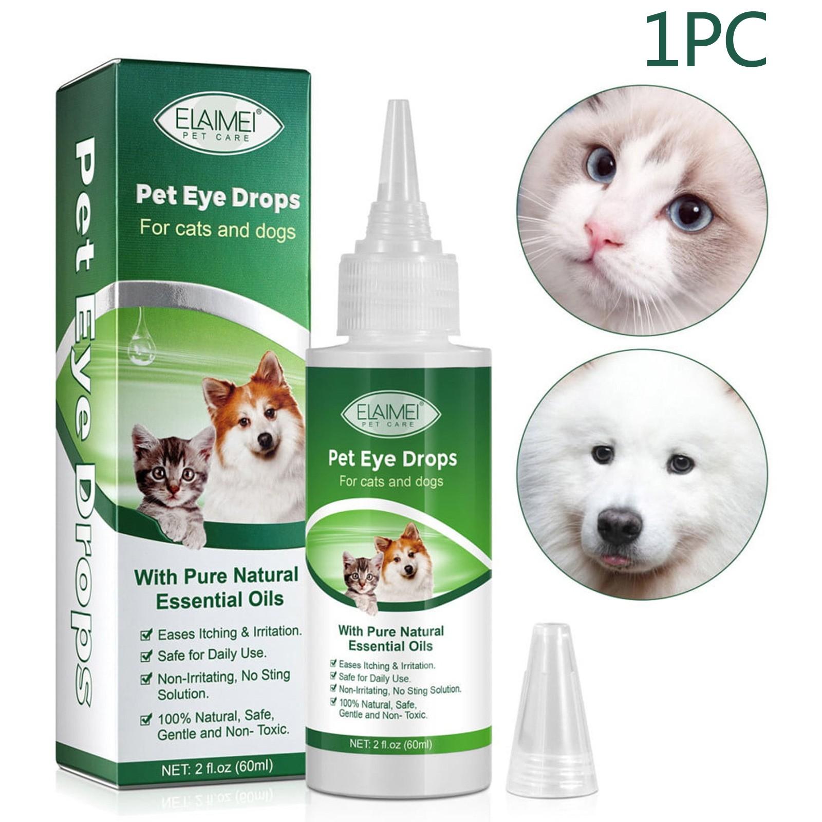 

1/2/3PCS 60ml Dog Conjunctivitis Eye Drops Safe And Gentle Pet Eye Drops For Travel Beach Trips Camping One Size