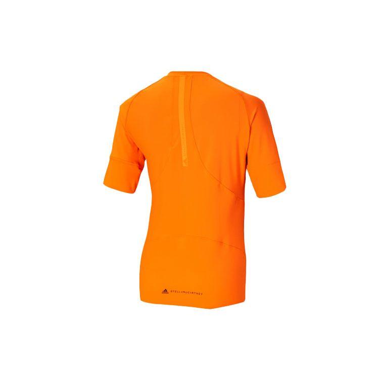 Adidas Smc Truepur Tee Mesh Fabric Round Neck Short Sleeve T-Shirt Breathable Casual Sports Daily Top Women Orange FU6239