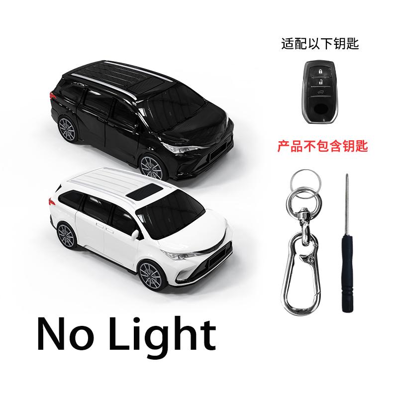 

For Toyota Sienna Car Model Key Case 3 4 Button For Fortuner Corolla Grand Highlander Rav4 Land Cruiser Hilux Car Key Cover Fob Black