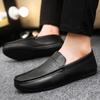 Fashion Men Loafers Party Driving Loafers Shoes Male Genuine Leather Business Office Leather Mens Casual Flats Moccasins Brown