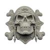 Pirat Skjelett Veggdekor Halloween Plast Menneskehode Håndverk for Garasjer Stuer Soverom Kontorer Dekor