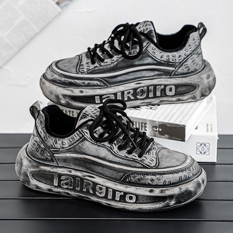 Thick Sole Add Cotton Running Shoes 2025 Autumn New Mens Casual Sneakers Fashion and Comfortable Four Seasons Anti Slip Footwear