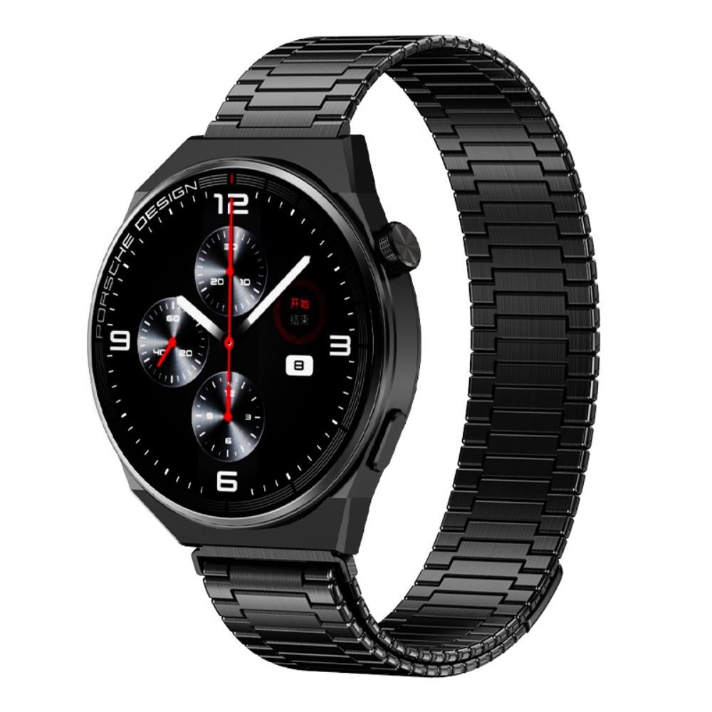 22mm Universal Magnetic Metal Watch Band Bamboo Link Stainless Steel Strap Replacement Wristband For Huawei GT6 GT5 Watch 6 Pro 5 Pro Samsung Garmin
