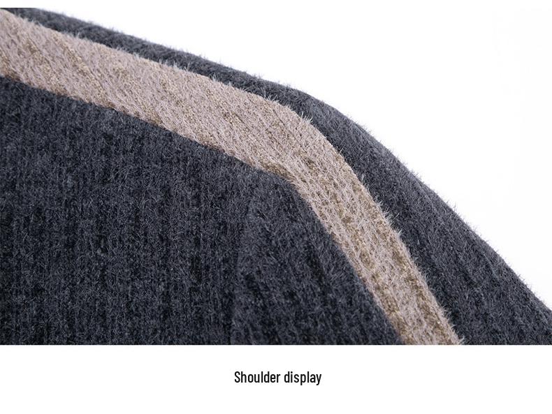 2025 Men's Stand Collar Thickened Velvet Jacket, Winter Woolen Coat