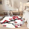 Flower Round Carpet Suitable for Living Rooms Balcony Dormitory Study room Antislip Round Carpet Decorate Offices Perfect Gift for Friends Family