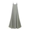 Lockeres ärmelloses Strandkleid für Damen mit Spaghettiträgern