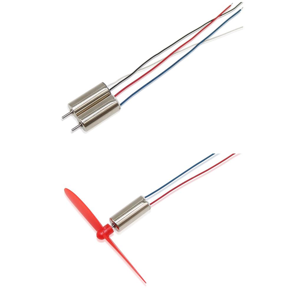 AN 4 x DIY DC 3.7V 50000RPM 716 Hollow Cup Coreless High-speed Motor with 4 x 55MM Propeller Cw CCW for DIY Micro FPV Quadcopter