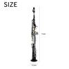SLADE Bb Soprano Saxophone Direct Pipe Latun B Flat Natural Body Carved Design with Shoulder Case Straight Tube Saxophone