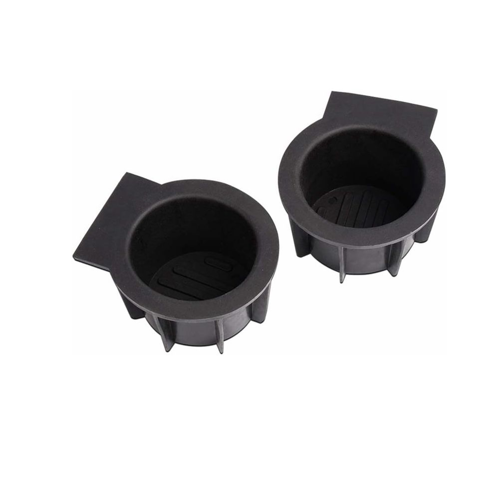 2pc Cup Holder Insert 2L1Z-7813562-aaa Detachable Accessory for Ford F150 2004-2014 Black Washable Convenient Assemble Sturdy