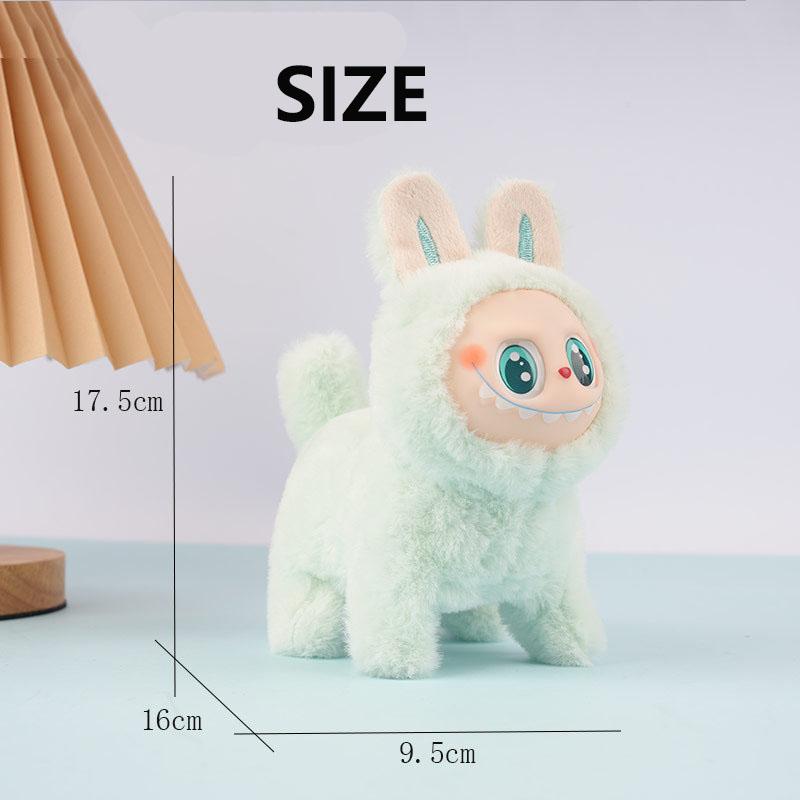 Simpatici Peluche di Silicone con Faccia da Cartone Animato Giocattoli a Batteria Possono Illuminarsi Possono Correre Possono Cantare Regalo per Bambini Regalo di San Valentino