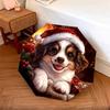 1 PC Automatic Folding Umbrella - Santa Hat Puppy Pattern, Portable & Foldable Design with 8 Ribs, Christmas Birthday Gifts