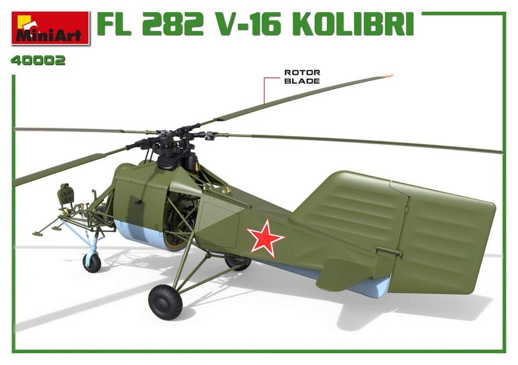 MiniArt German Army FL282 Colibri Plastic Model MA41002 1/35 V-16