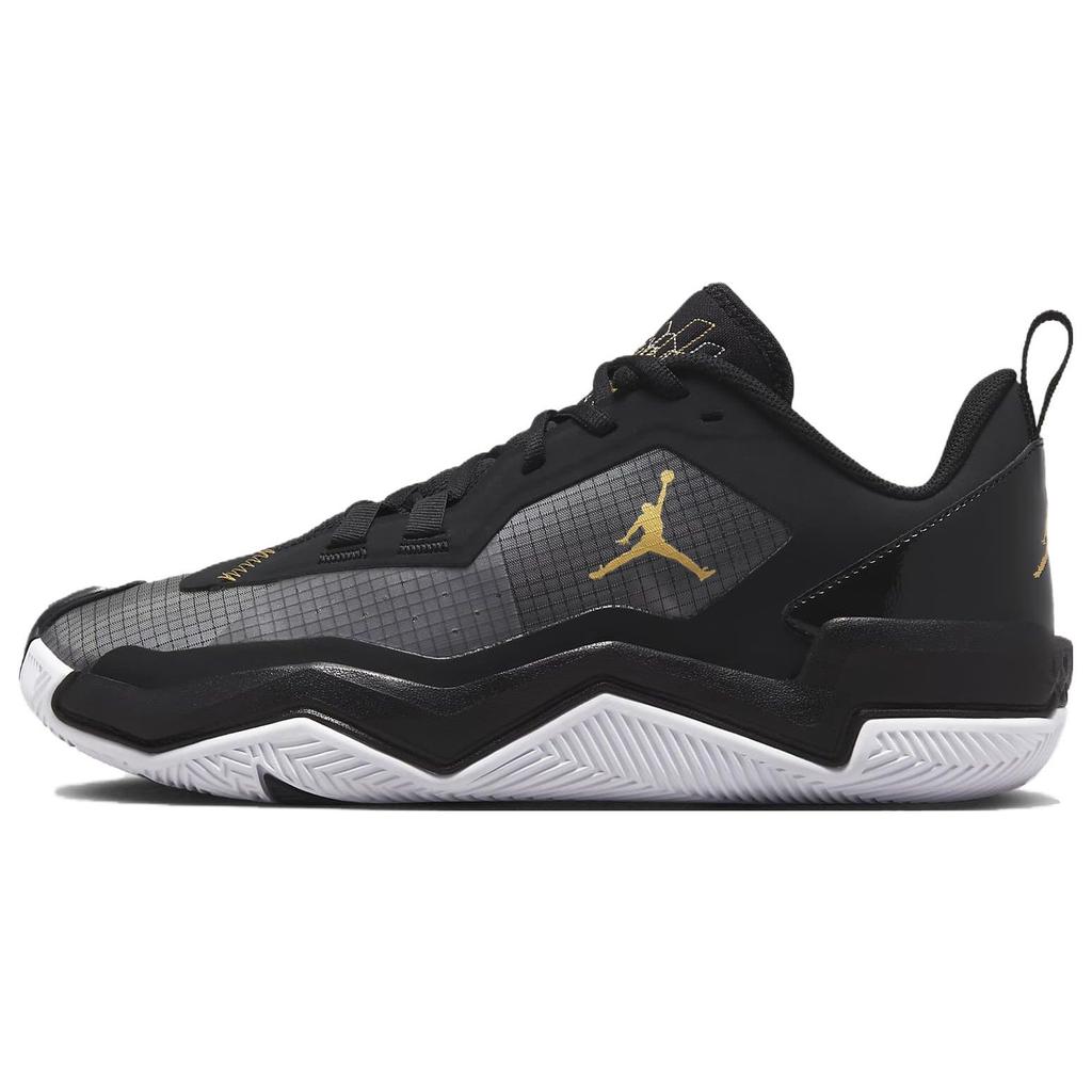Air Jordan One Take 4 Black Metallic Gold Unisex Sneakers White DO7193-007