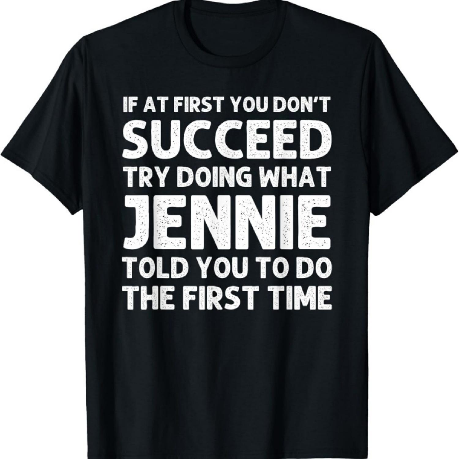 

JENNIE Name Personalized Birthday Funny Christmas Joke T-Shirt XXXXXL чорний